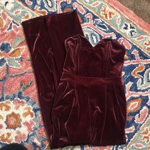 Express velvet jumpsuit